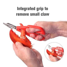 Load image into Gallery viewer, Stainless Steel Seafood Scissors Lobster Fish prawn peeler Shrimp Crab Seafood Scissors Shears Snip Shells Kitchen seafood Tools
